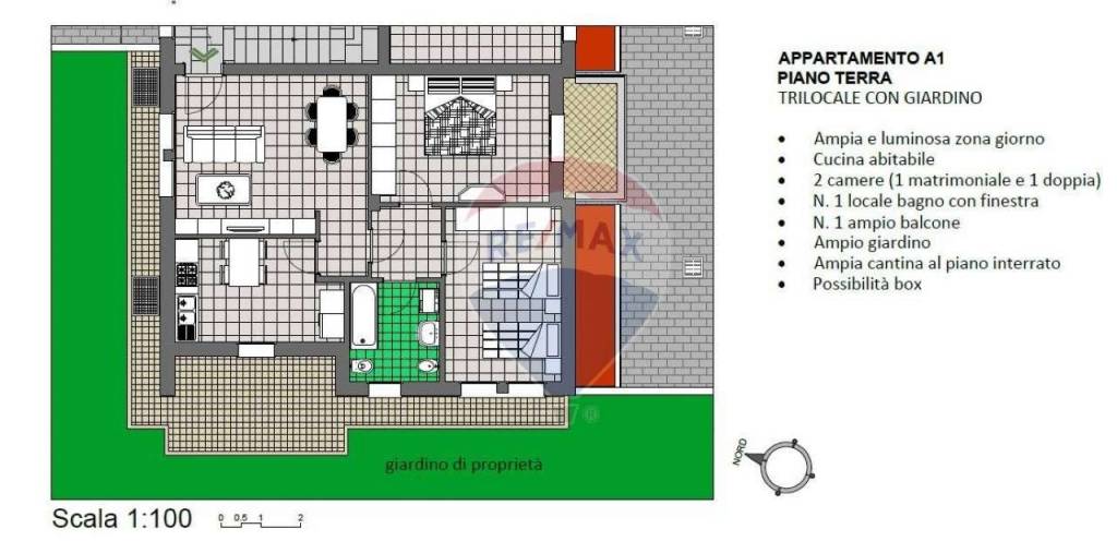 Appartamento in vendita a Calusco d'Adda via mozart 29