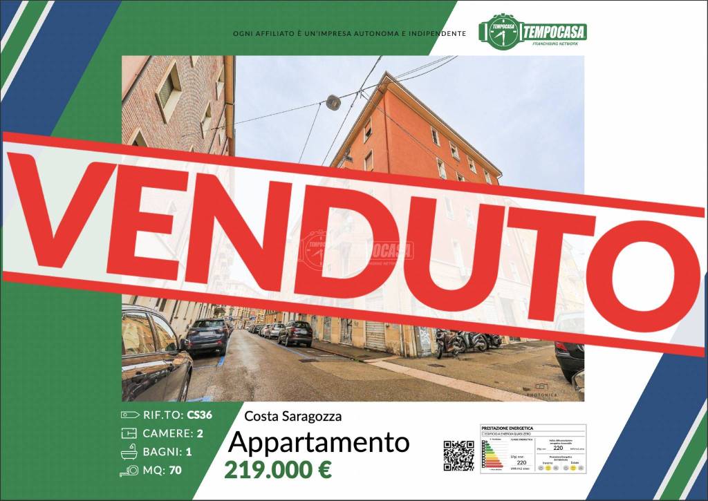 Appartamento in vendita a Bologna via Pier Antonio Rappini