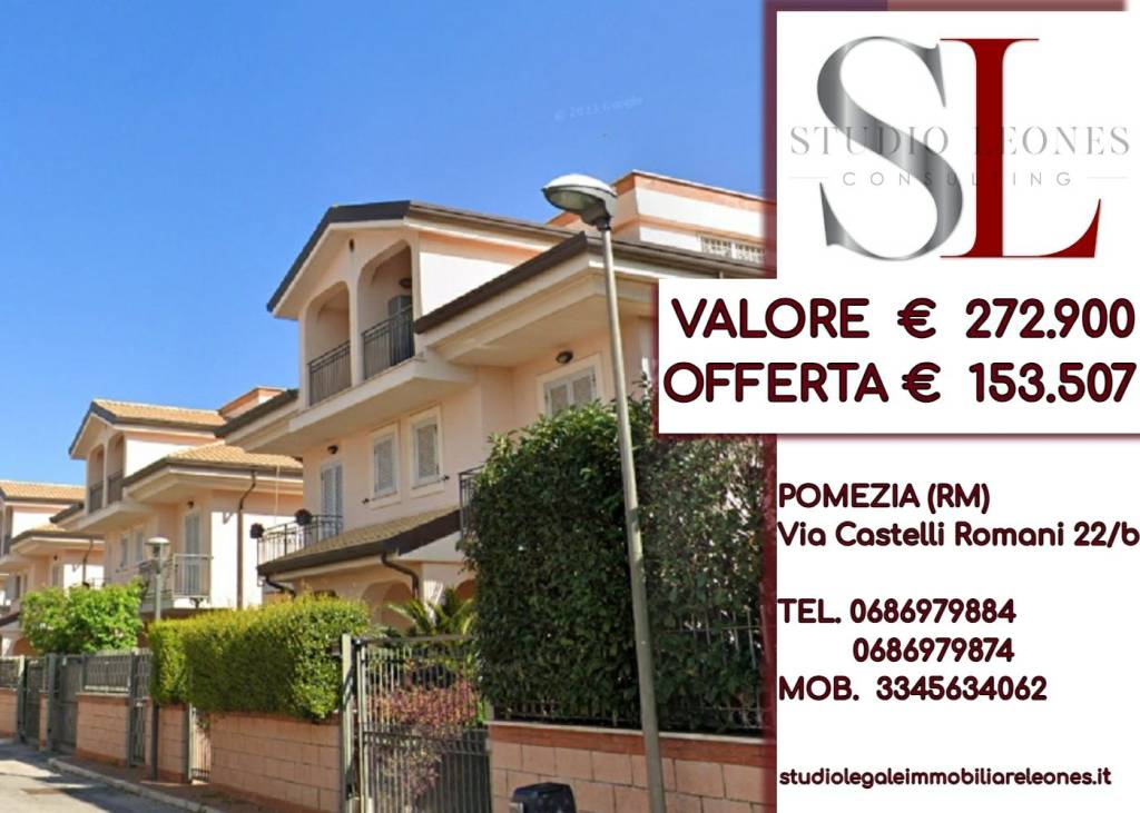Villa Bifamiliare all'asta ad Albano Laziale via Colle Nasone, 32
