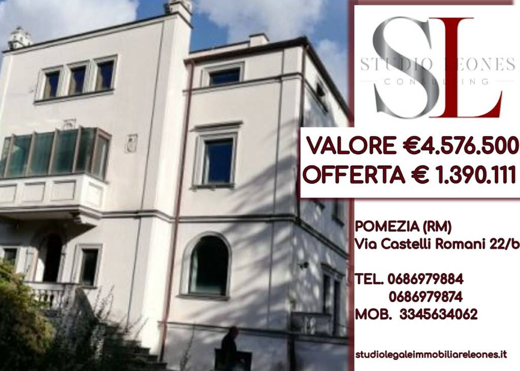 Villa all'asta a Genzano di Roma viale Giuseppe Mazzini, 10