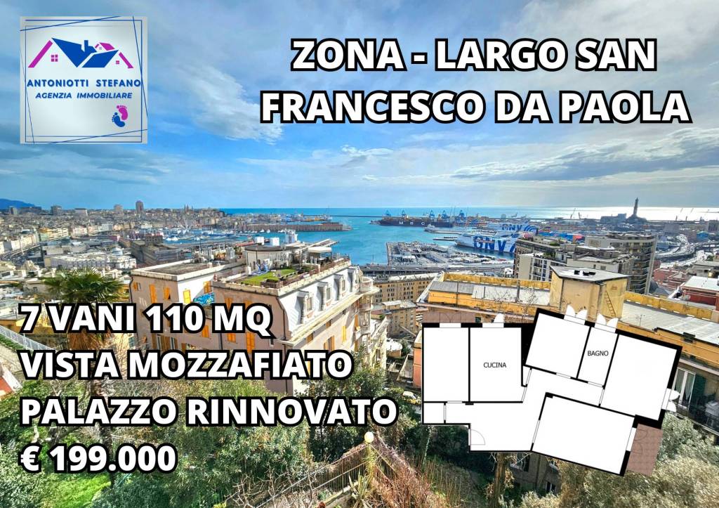 Appartamento in vendita a Genova salita San Rocco, 24