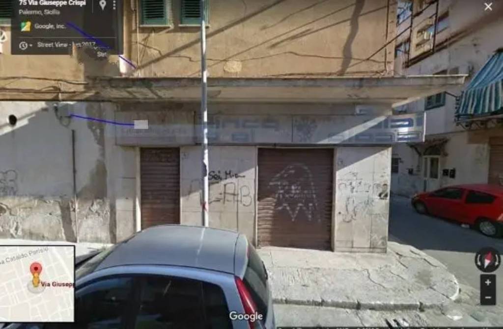 Negozio in vendita a Palermo via Giuseppe Crispi