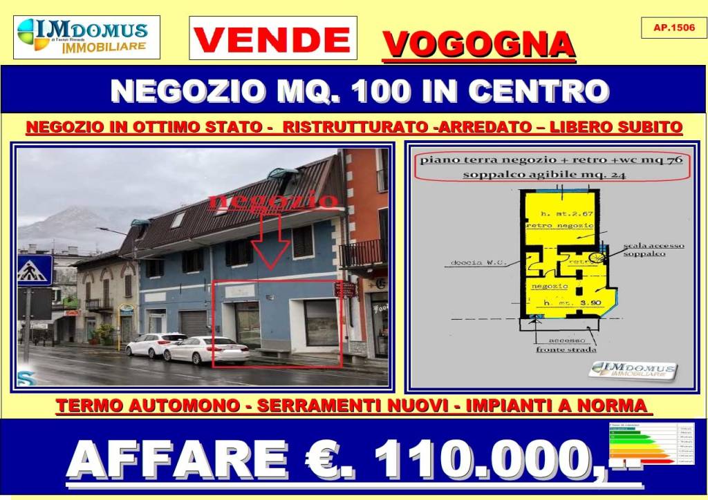 Negozio in vendita a Vogogna via Nazionale, 119