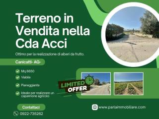 Terreno agricolo in vendita a canicattì contrada acci