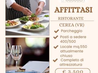 Ristorante in affitto a cerea piazza giacomo matteotti