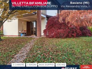 Villa bifamiliare in vendita a basiano via alessandro volta 1 a