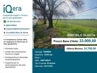 Terreno agricolo all'asta a ordona località posta san lorenzo, lungo la strada poderale