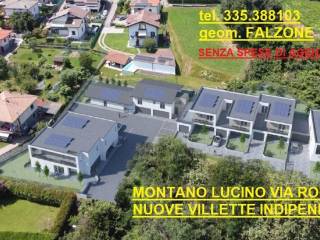 Villa bifamiliare in vendita a montano lucino via roma