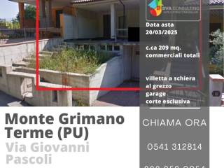 Villa a schiera all'asta a monte grimano terme via giovanni pascoli