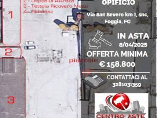 Capannone all'asta a foggia via s. severo, km 1, 71122 foggia fg, italia