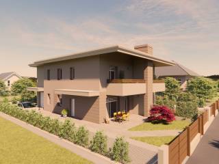 Villa bifamiliare in vendita a guastalla via luigi gonzaga, 4a