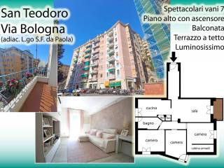 Appartamento in vendita a genova via bologna, 72