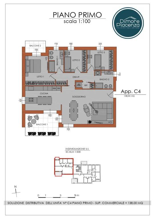 appartamento in vendita a Piacenza in zona Stadio