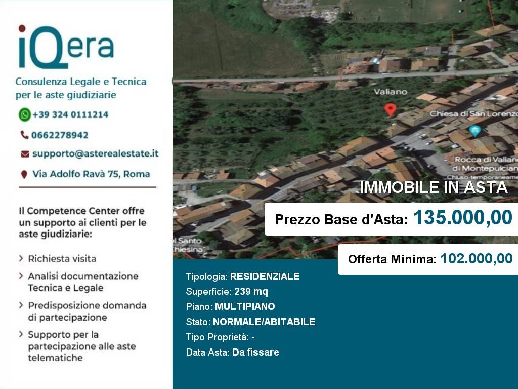 appartamento in vendita a Montepulciano in zona Valiano