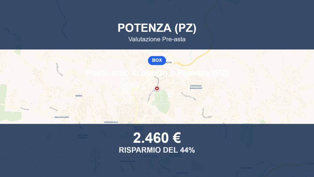 box auto in vendita a Potenza in zona Macchia Romana
