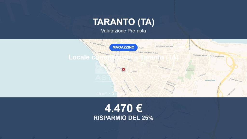 locale di sgombero in vendita a Taranto in zona Tre Carrare-Battisti