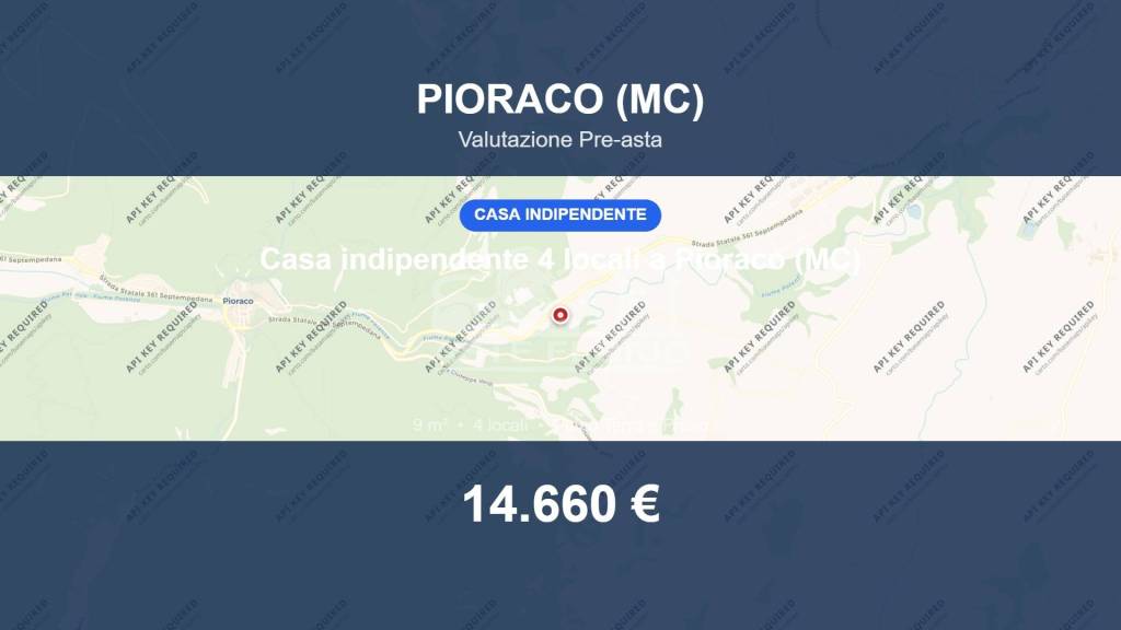 casa indipendente in vendita a Pioraco