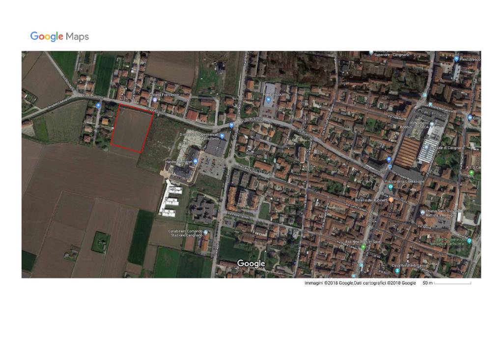 Terreno Residenziale in vendita a Carignano via Ferdinando Salotto, 154-158