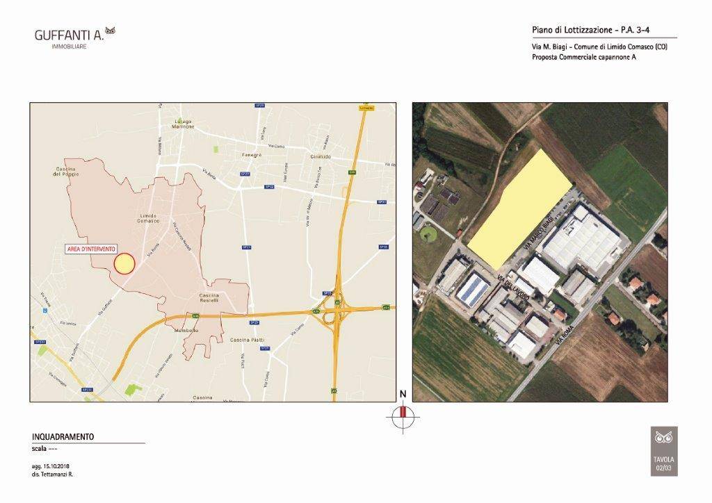Terreno Industriale in vendita a Limido Comasco via del lavoro