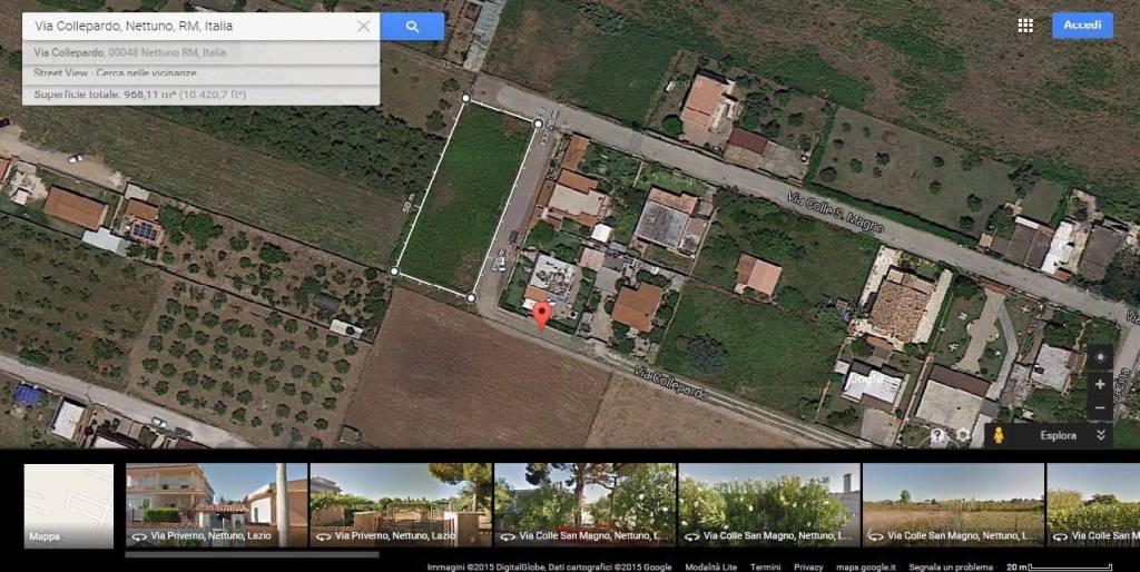 Terreno Residenziale in vendita a Nettuno via Colle San Magno, 37
