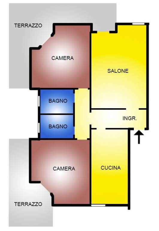 Appartamento in vendita a Campagnano di Roma via Giovanni Amendola