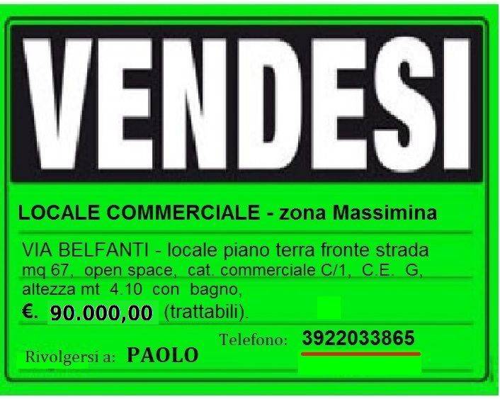 Negozio in in vendita da privato a Roma via Serafino Belfanti, 65
